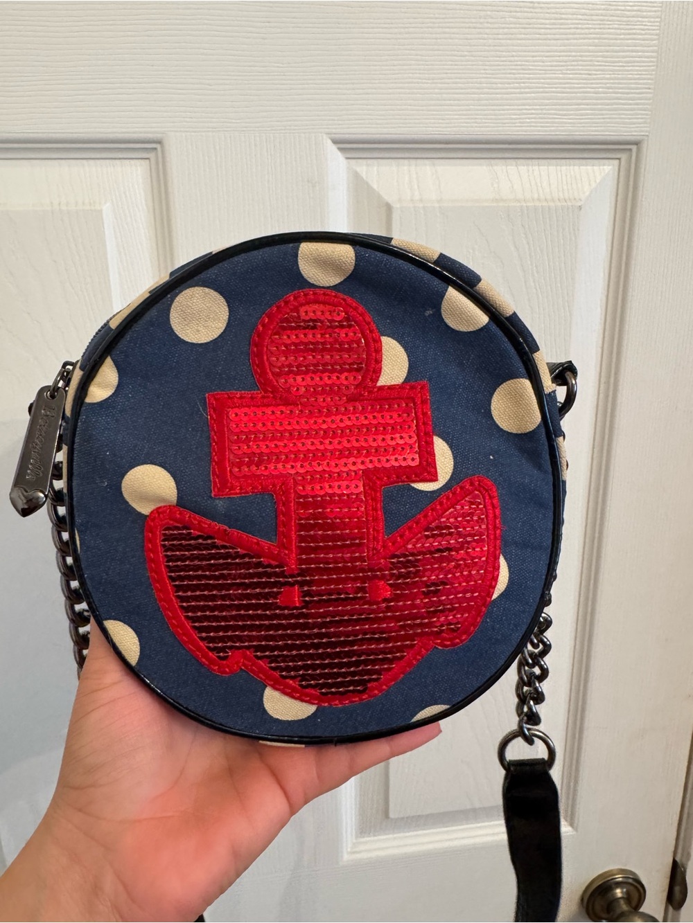 Vintage Betsey Johnson anchor crossbody